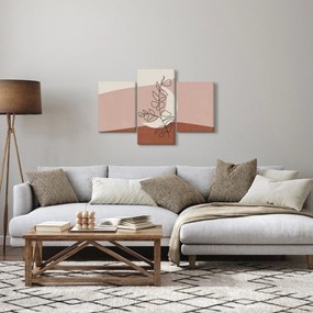 Kép - Boho levelek N⁰2 (90x60 cm)