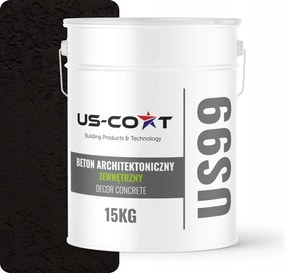 Építészeti Beton Kültéri Fekete RAL9005 10m2 15kg Fali Vakolat