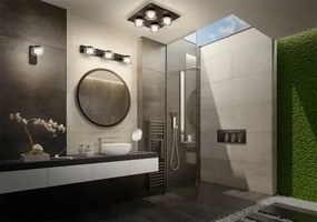 Osram - LED-es fürdőszobai fali lámpatest ORBIS FLAME 3xLED/5,5W/230V IP44 fekete