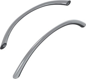 vidaXL Fogantyú 2 pcs Ezüst 107 x 3.6 x 23 mm Rozsdamentes acél