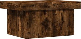 vidaXL füstös tölgy színű szerelt fa dohányzóasztal 80 x 55 x 40 cm