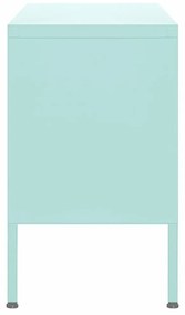mentazöld acél TV-szekrény 105 x 35 x 50 cm