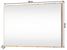 MORATIZ 80 tükör, wotan tölgy