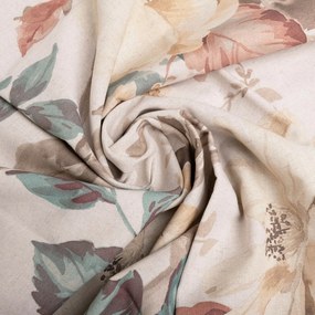 Rose pamut és len keverékből készült ágyneműhuzat, 220 x 200 cm, 2x 70 x 80 cm