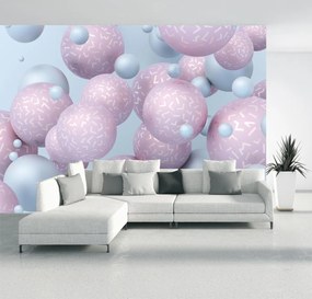 Fotótapéta - Absztrakció, pasztell golyók (147x102 cm)