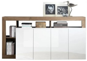 LENOR komód fehér/tölgy