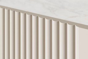 Malmi függesztett TV szekrény 200 cm - kasmír / crema bianca / fekete