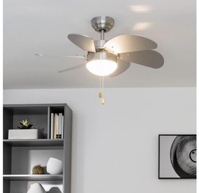 ZEVENTI - FAMARA mennyezeti ventilátor 1xE14/60W/230V szürke