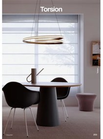 Redo 01-4361 - LED dimmelhető csillár kábelen TORSION LED/40W/230V arany