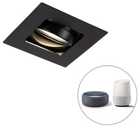Modern intelligens beépített reflektor fekete, WiFi-vel, GU10 - Artemis