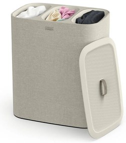 Bézs textil szennyeskosár 90 l Tota Trio – Joseph Joseph