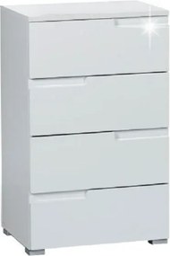 SPICE komód, fényes fehér