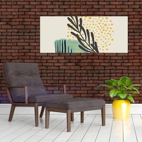 Kép - Absztrakt lapok N⁰3 (120x50 cm)