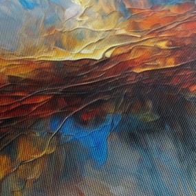 Kép - Színes textúra (órával) (90x30 cm)