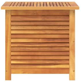 tömör akácfa kerti tárolóláda zsaluval 60 x 50 x 56 cm