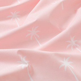 Goldea pamut reggeliző alátét - pálmák pasztell rózsaszín alapon - 2db 30 x 40 cm