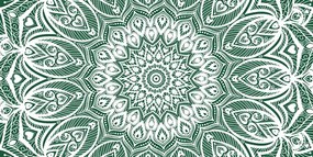 Kép harmónia Mandala zöld alapon