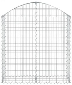 íves horganyzott vas gabion kosár 100x30x100/120 cm