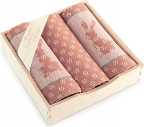 Húsvéti törlőkendő szett 3 db-os vörös