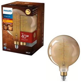 LED Dimmelhető izzó VINTAGE Philips G200 E27/7W/230V 2000K