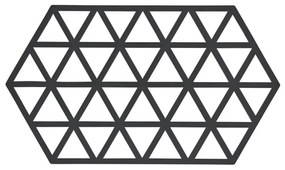 Triangles fekete szilikon edényalátét - Zone