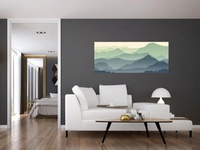 Kép - Forest Mountain (120x50 cm)