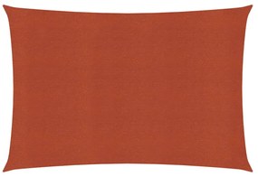 terrakotta HDPE napvitorla 160 g/m² 5 x 7 m