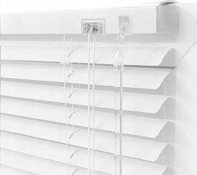 Alumínium vízszintes redőny 25 mm kész redőny Fehér 50x130 cm-es méretben