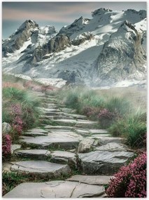 Poszterek 100x135 Hegyi kilátás Tájkép Köd