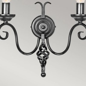 Elstead Lighting HARLECH HR2A-BLACK Fali lámpa 2x60W/E14