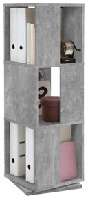 Fmd betonszürke forgatható nyitott irattartó szekrény 34 x 34 x 108 cm