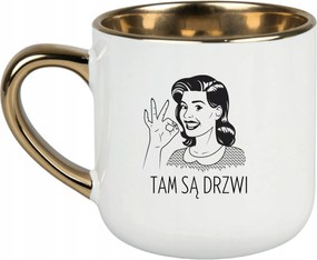 Bögre Fehér 400ml Ajándék Vicces Anyák Napja Ott Van Az Ajtó