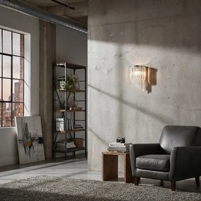 Ideal Lux - Fali kristály lámpa CARLTON 3xE14/40W/230V fényezett króm