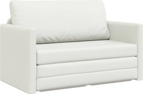 vidaXL Hajtogatható Kanapéágy Fehér 124 x 71 x 78 cm PVC