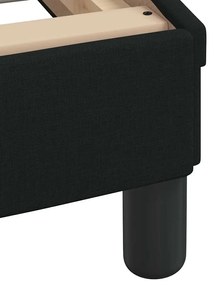 fekete szövet ágykeret matrac nélkül Hanko 180 x 200 cm