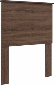 vidaXL Fejtámla fejtámlával Barna Tölgy 75 cm Faanyag