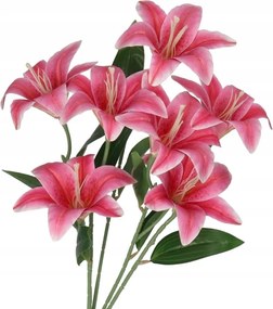 Liliom Csokorban Művirágok Élő 58 CM Nagy Csokor