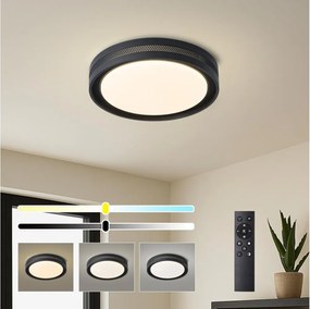 Brilagi - LED dimmelhető mennyezeti lámpa KREON LED/54W/230V 3000-6000K fekete átm. 38 cm +távirányító