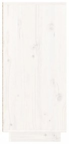 fehér tömör fenyőfa tálalószekrény 110 x 34 x 75 cm