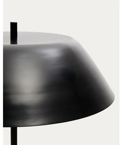 Fekete állólámpa fém búrával (magasság 153 cm) Sayra – Kave Home