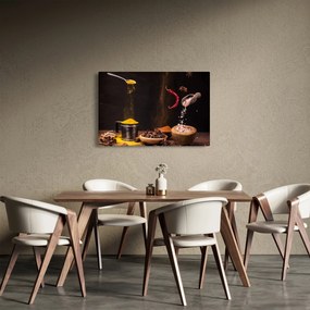 Kép - Fűszerek mozgásban (90x60 cm)