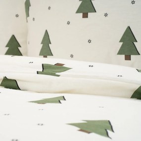 4Home Little Trees flanel ágyneműhuzat, 140 x 200 cm, 70 x 90 cm