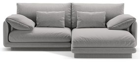 Világosszürke sarokkanapé (jobb oldali) Torino – Micadoni Home