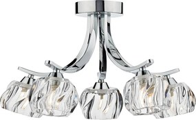 Dar Lighting IVY IVY0550 Plafonlámpa 5x40W/G9 IP20