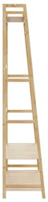 bambusz ruhaállvány polcokkal 110x40x180 cm