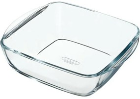 Pyrex Üveg sütőtál, négyzet alakú, 2,2 l, 25 x 22x 7 cm