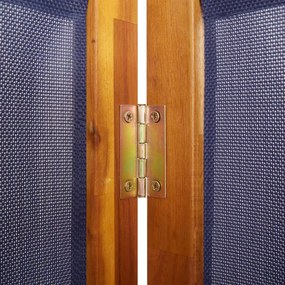 sötétkék 6 paneles térelválasztó 420 x 180 cm