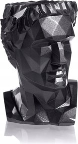Caesar virágtartó Low-Poly Black Metallic 10 cm figura