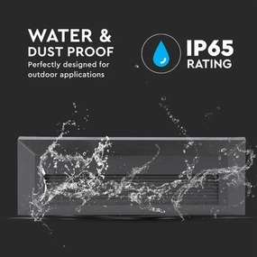 LED kültéri lépcsővilágítás LED/3W/230V IP65 3000K fekete