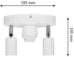 Spotlámpa CENTRO 3xE27/15W/230V fehér